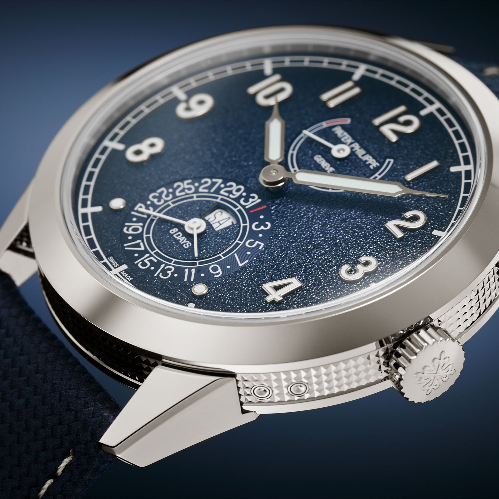 Complications Calatrava 8-Day Power Reserve & Instantaneous Day & Date 5328G-001 simple Pursuit