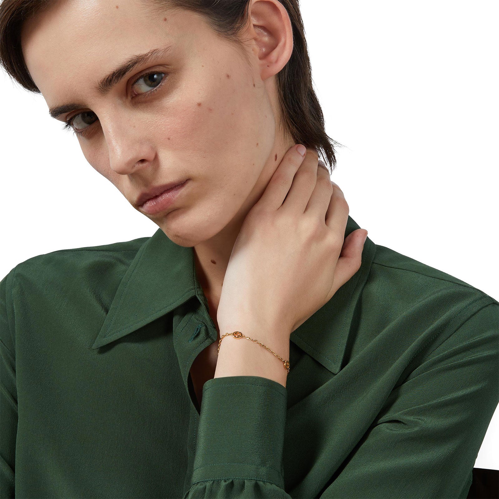 Gucci Interlocking 18ct Yellow Gold Bracelet variant Pursuit