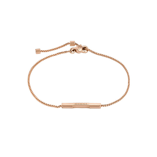 Gucci Link To Love 18ct Rose Gold Bracelet with 'Gucci' Bar variant Pursuit