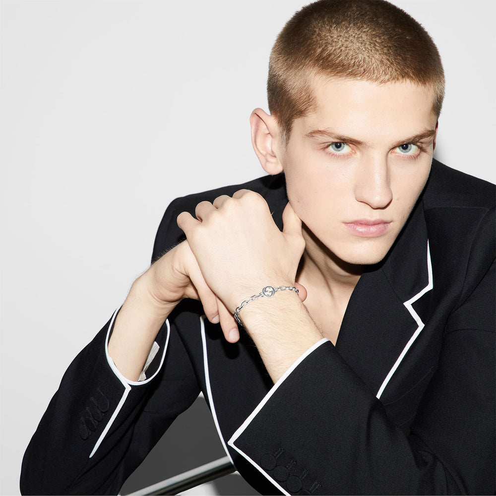 Gucci Interlocking Silver Chain Bracelet variant Pursuit