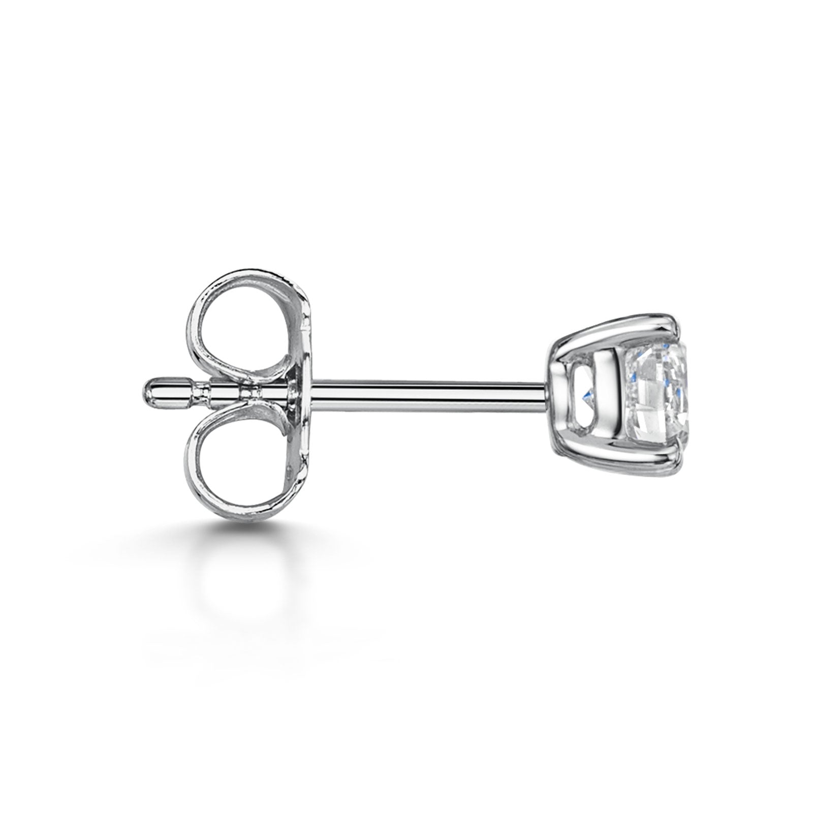 18ct White Gold Diamond Stud Earrings 0.70ct simple Pursuit