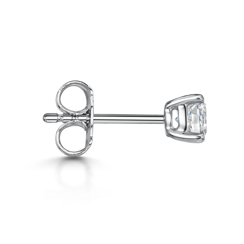 18ct White Gold Diamond Stud Earrings 0.70ct simple Pursuit