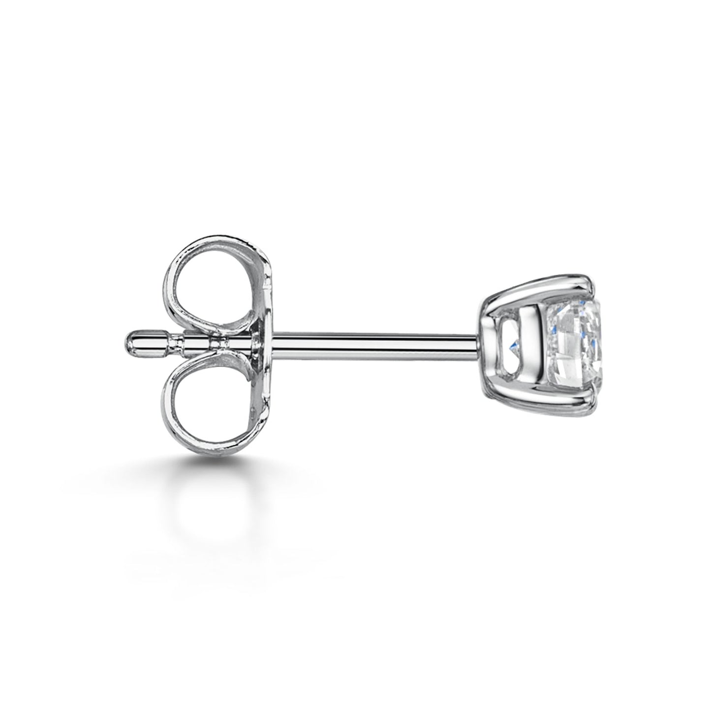18ct White Gold Diamond Stud Earrings 0.70ct simple Pursuit