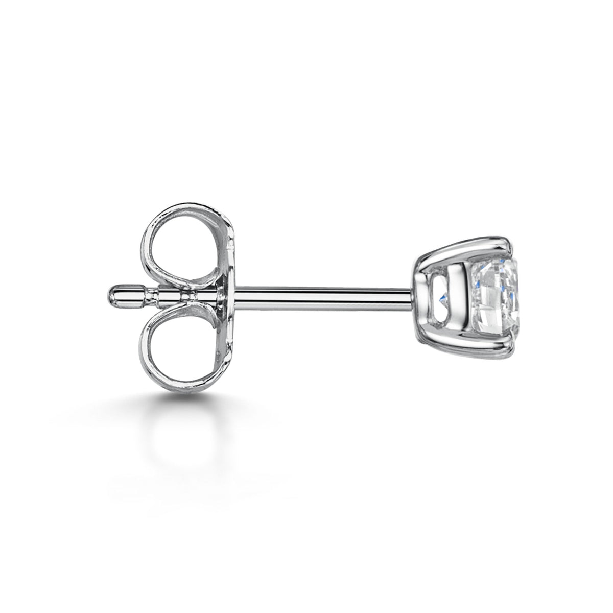 18ct White Gold Diamond Stud Earrings 0.70ct simple Pursuit