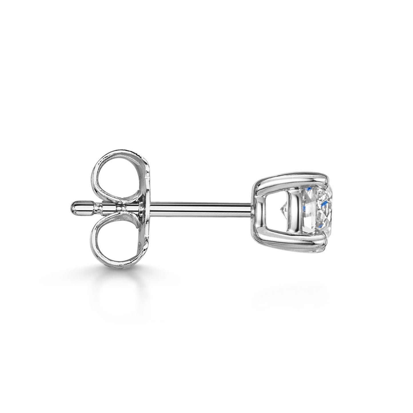 18ct White Gold Diamond Stud Earrings 0.90ct simple Pursuit