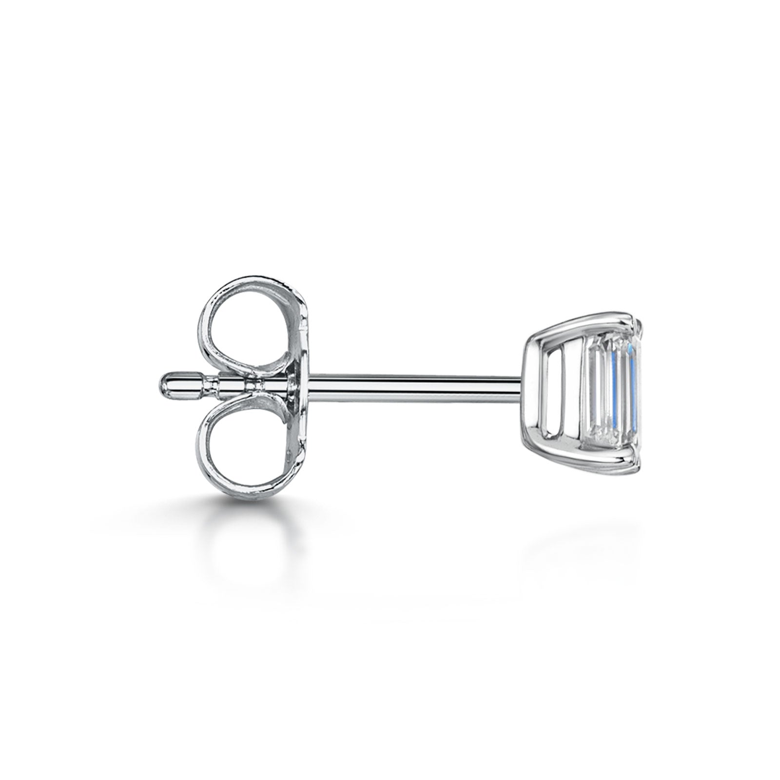 18ct White Gold Diamond Stud Earrings 0.70ct simple Pursuit