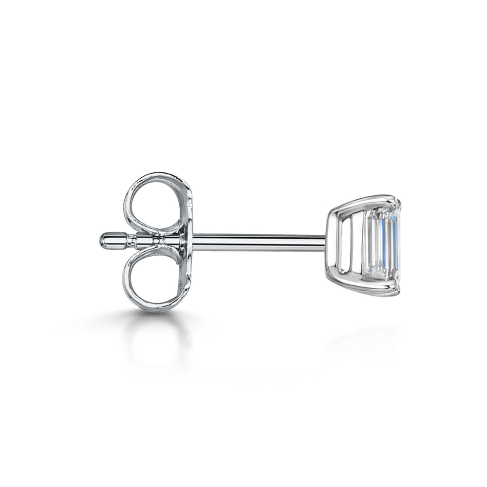 18ct White Gold Diamond Stud Earrings 0.70ct simple Pursuit