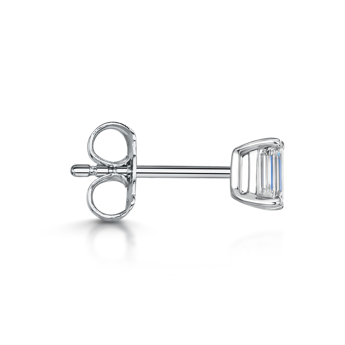18ct White Gold Diamond Stud Earrings 0.70ct simple Pursuit