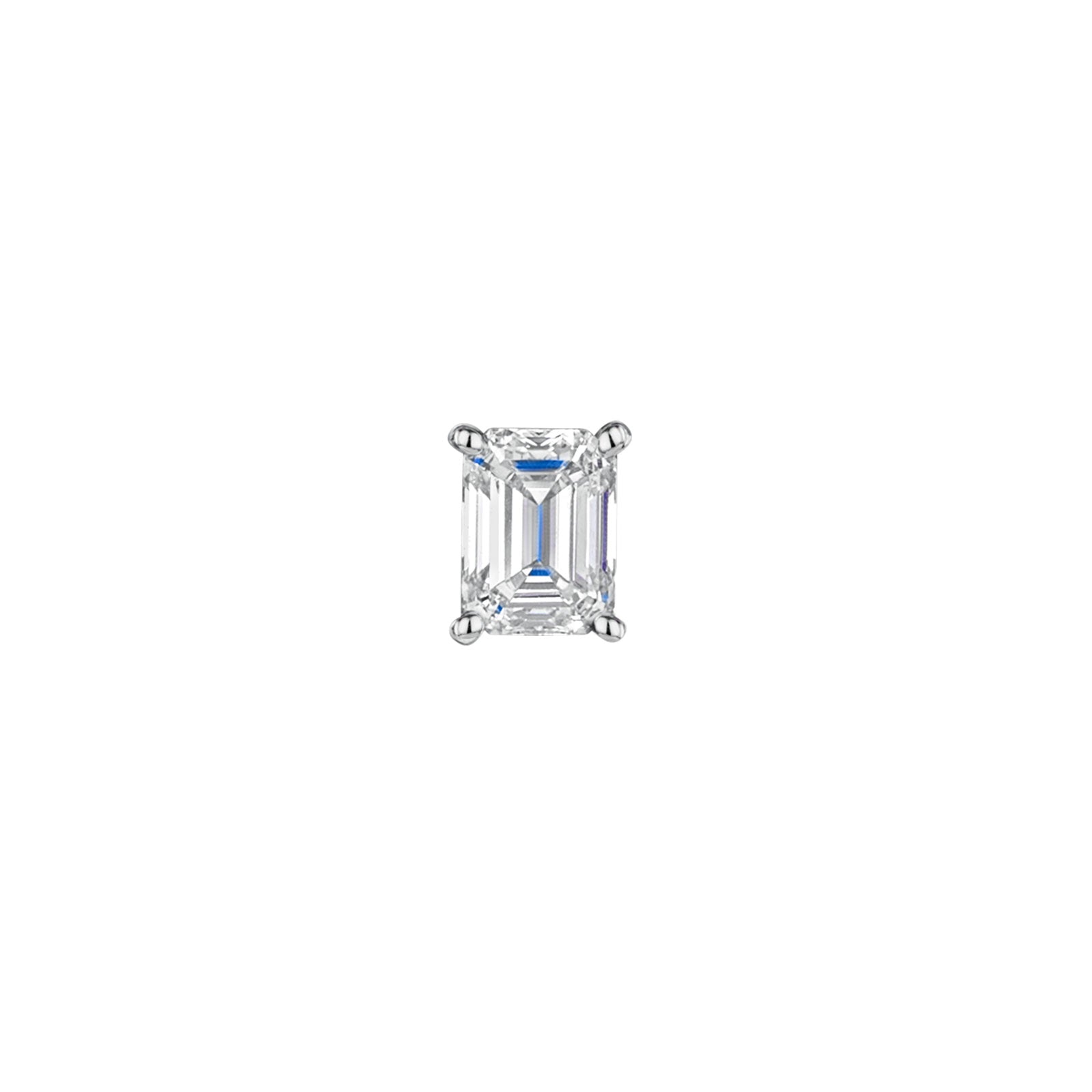 18ct White Gold Diamond Stud Earrings 0.70ct simple Pursuit