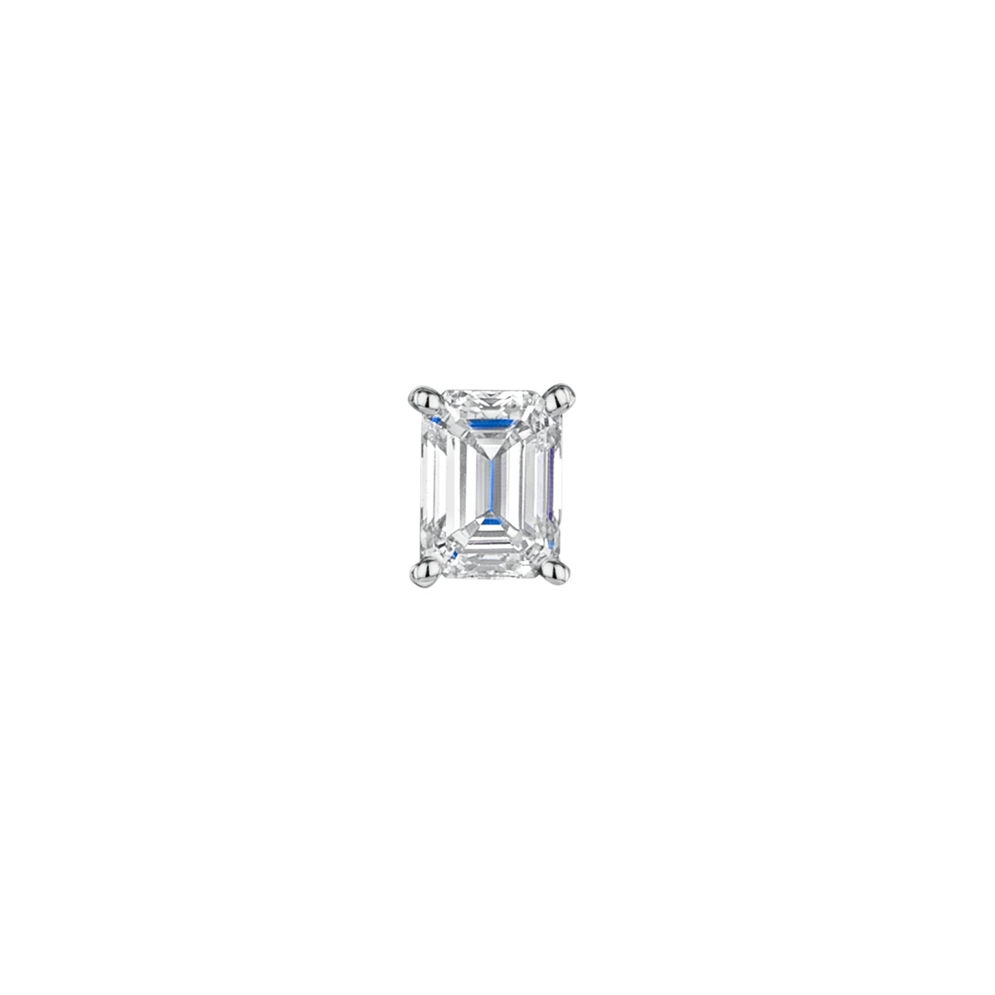 18ct White Gold Diamond Stud Earrings 0.70ct simple Pursuit