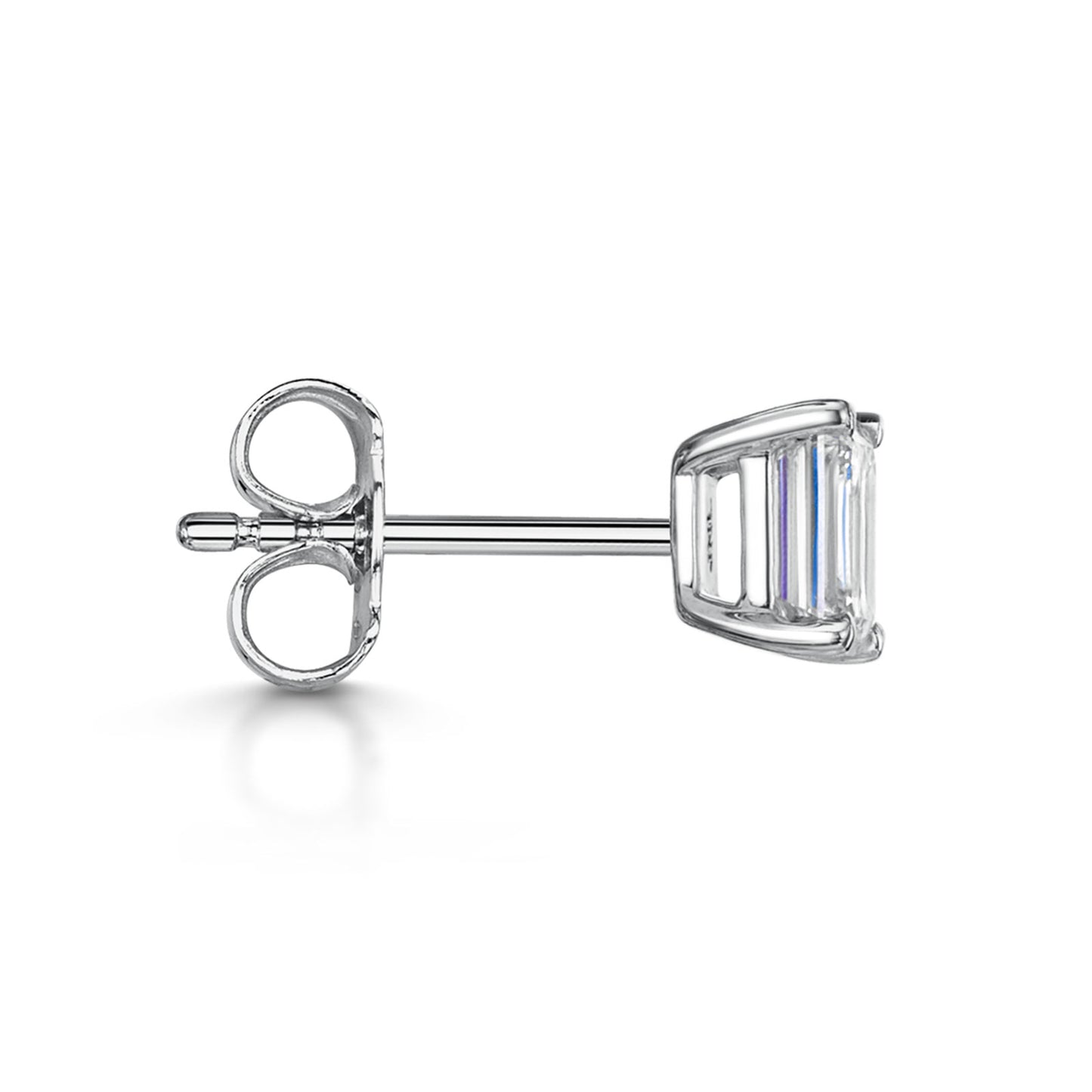 18ct White Gold Diamond Stud Earrings 1.00ct simple Pursuit