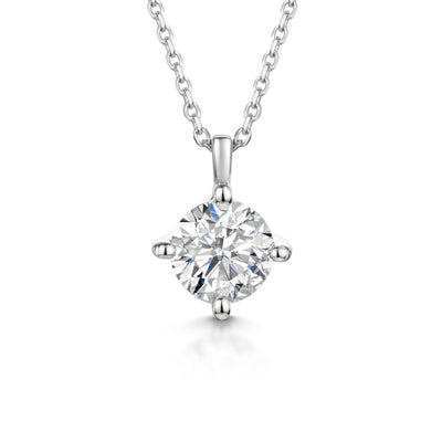 18ct White Gold Diamond Pendant 0.70ct simple Pursuit