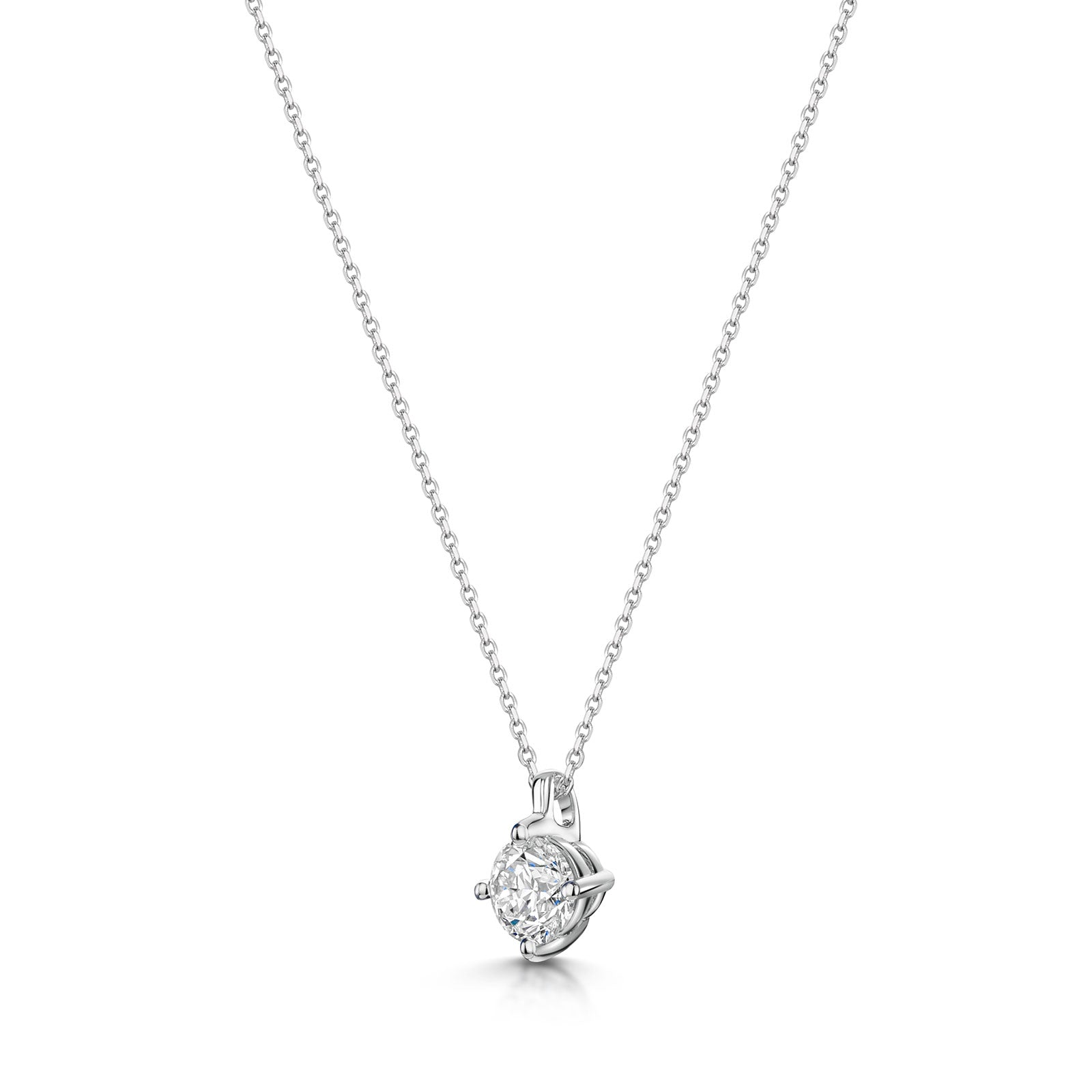 18ct White Gold Diamond Pendant 0.70ct simple Pursuit