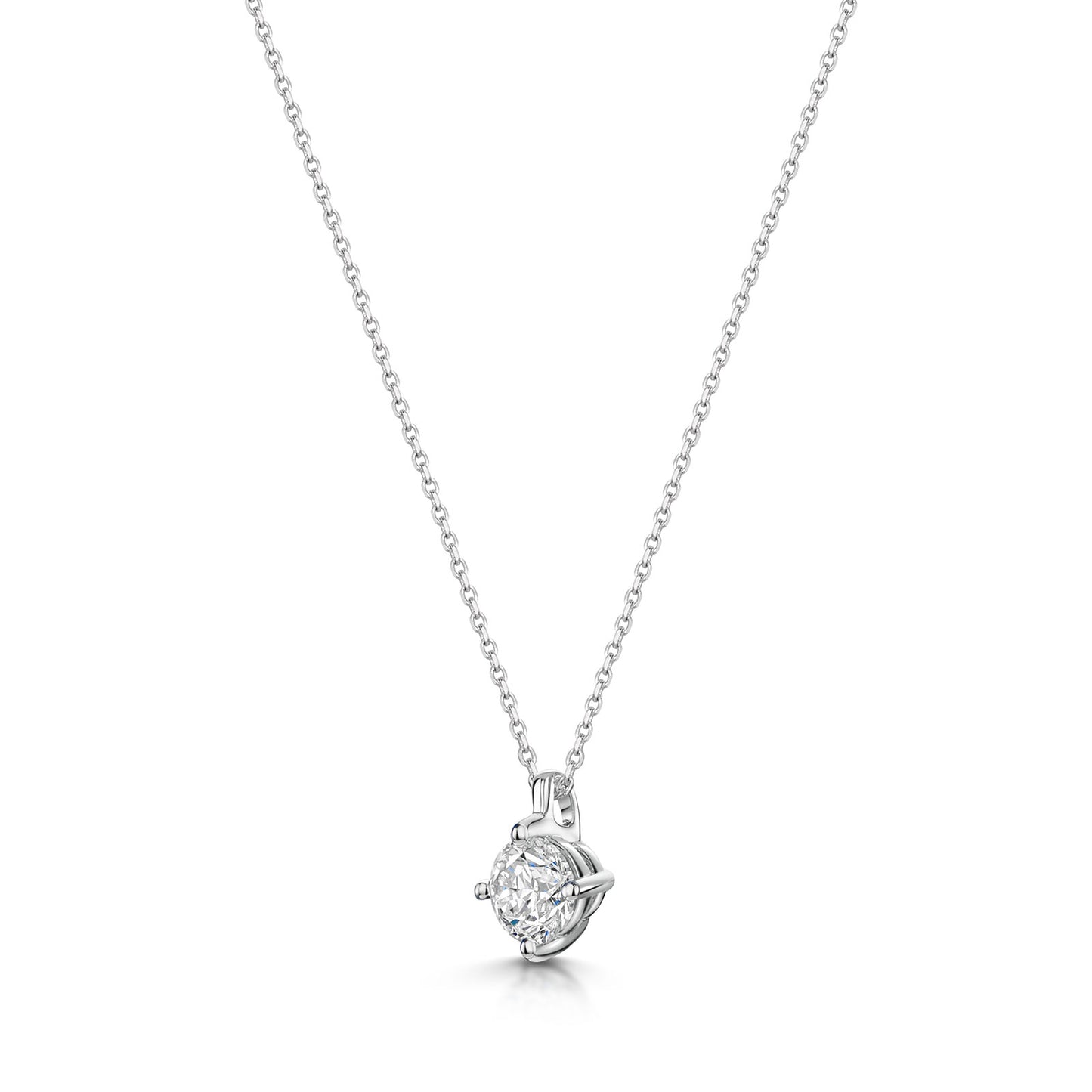 18ct White Gold Diamond Pendant 0.70ct simple Pursuit
