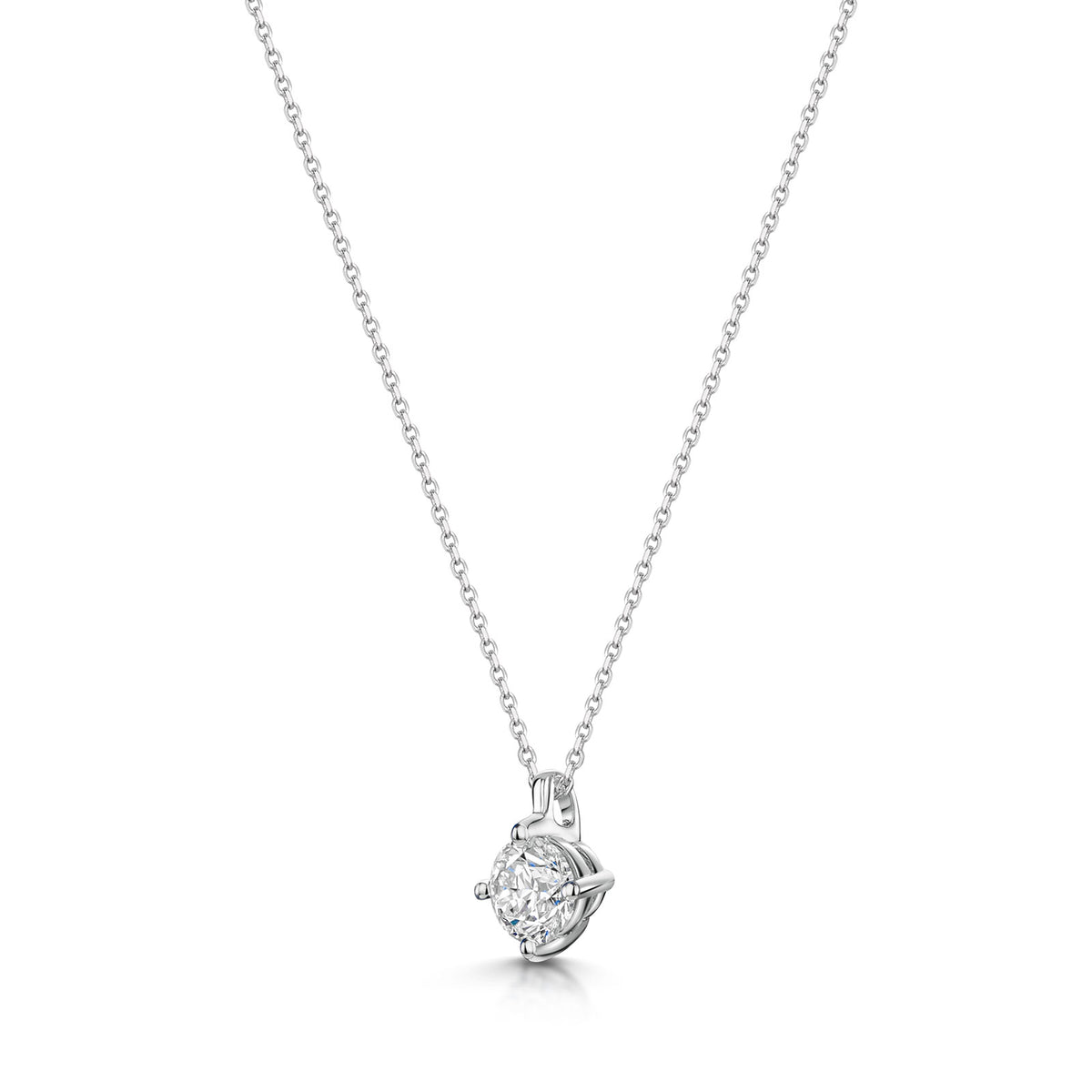 18ct White Gold Diamond Pendant 0.70ct simple Pursuit
