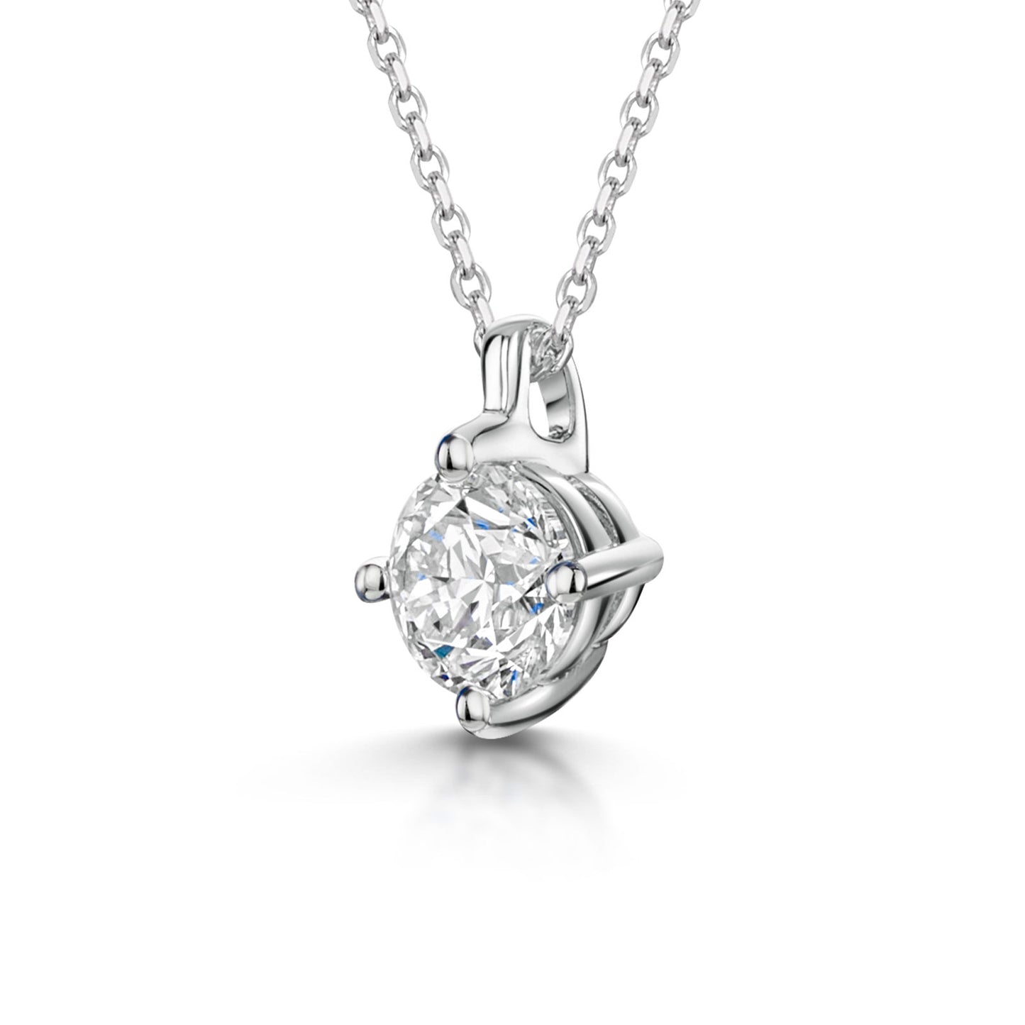 18ct White Gold Diamond Pendant 0.70ct simple Pursuit
