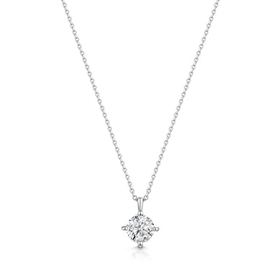 18ct White Gold Diamond Pendant 0.70ct simple Pursuit