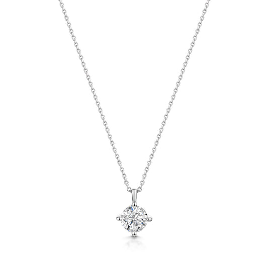 18ct White Gold Diamond Pendant 0.70ct simple Pursuit