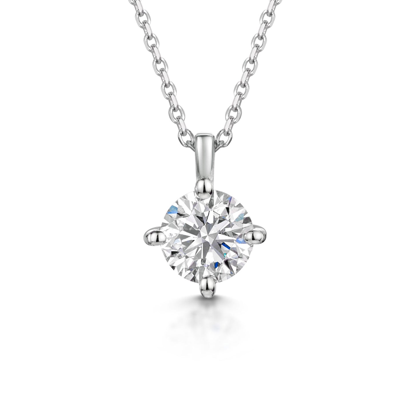 18ct White Gold Diamond Pendant 0.60ct simple Pursuit