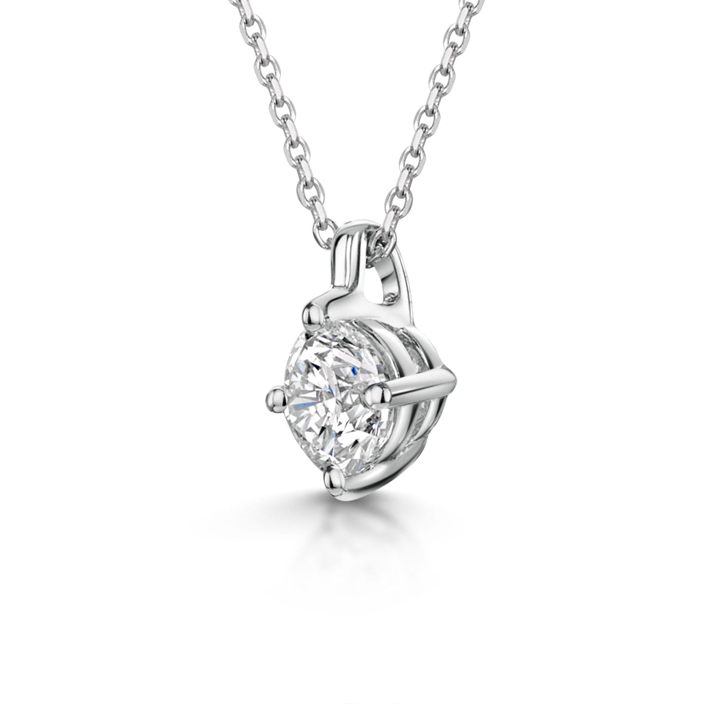 18ct White Gold Diamond Pendant 0.60ct simple Pursuit