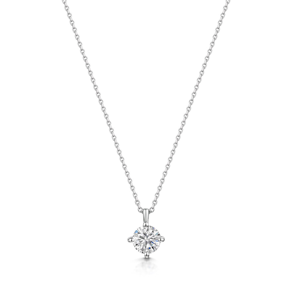 18ct White Gold Diamond Pendant 0.60ct simple Pursuit
