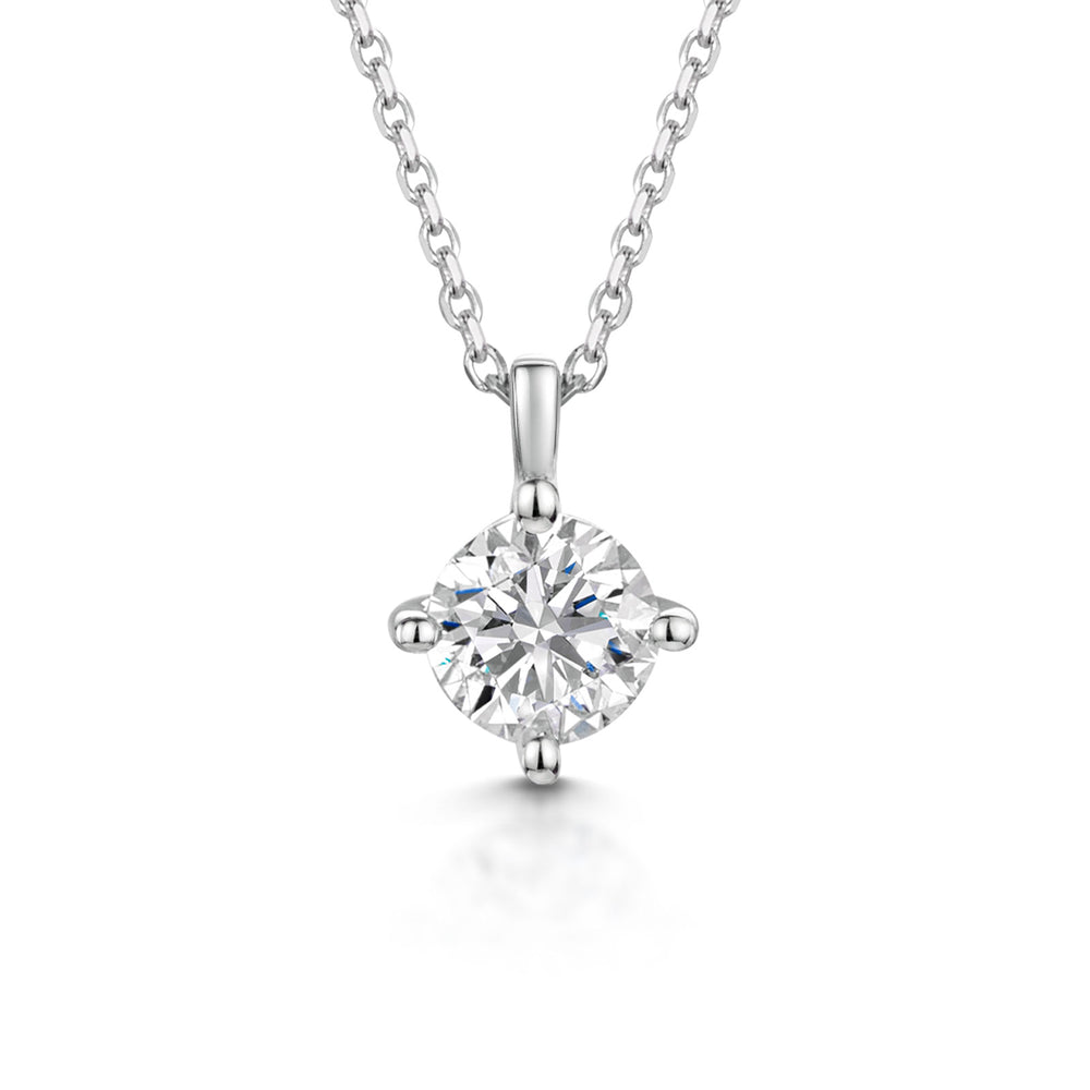 18ct White Gold Diamond Pendant 0.50ct simple Pursuit