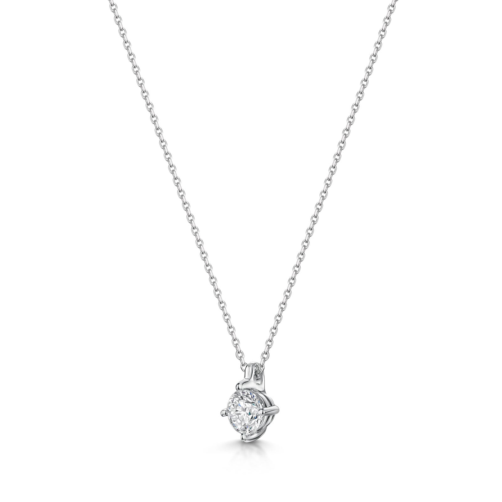 18ct White Gold Diamond Pendant 0.50ct simple Pursuit