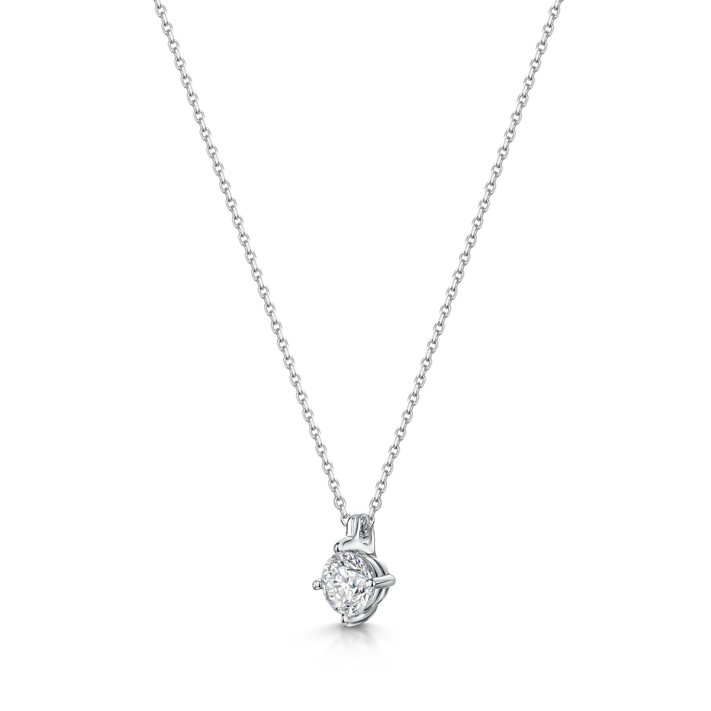 18ct White Gold Diamond Pendant 0.50ct simple Pursuit