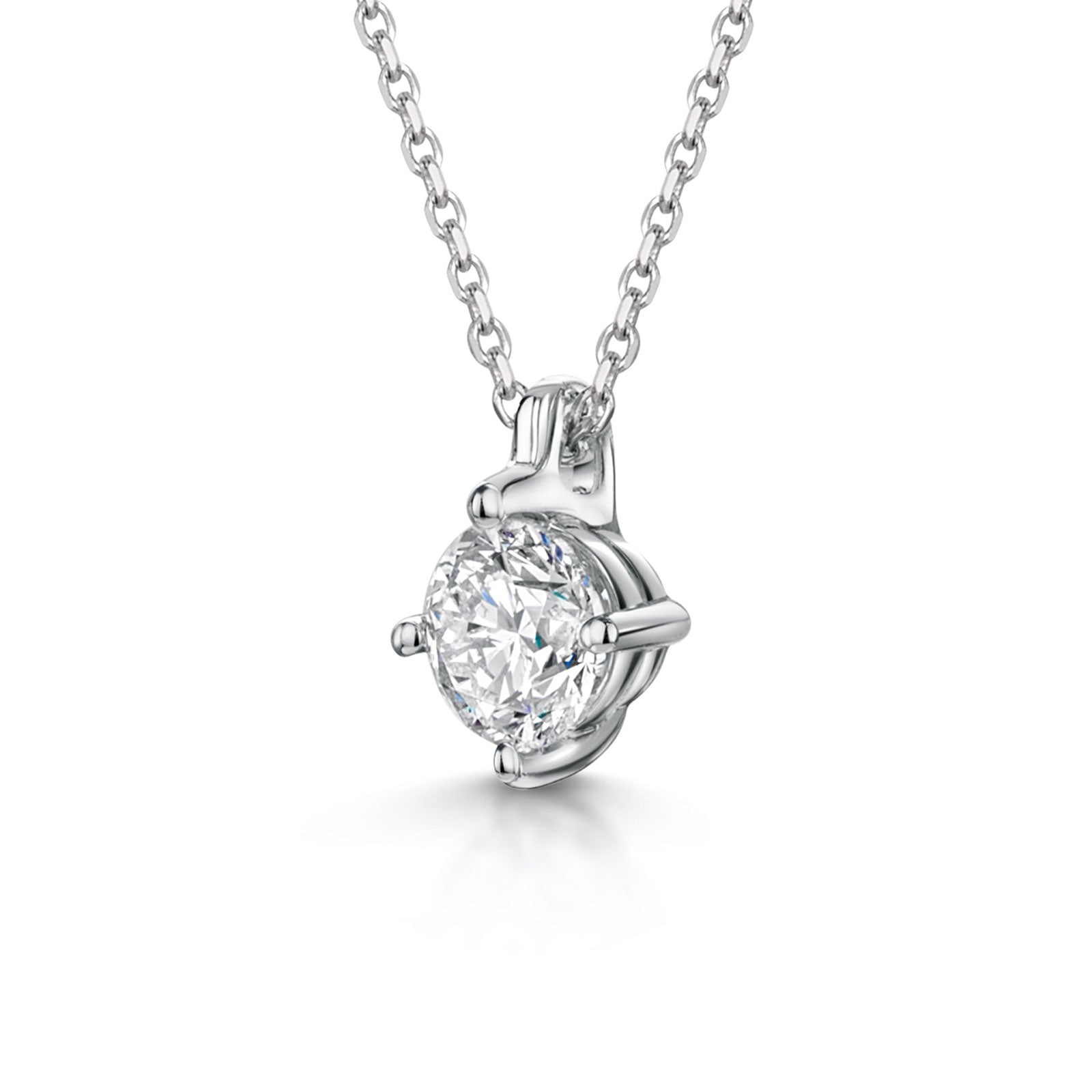 18ct White Gold Diamond Pendant 0.50ct simple Pursuit