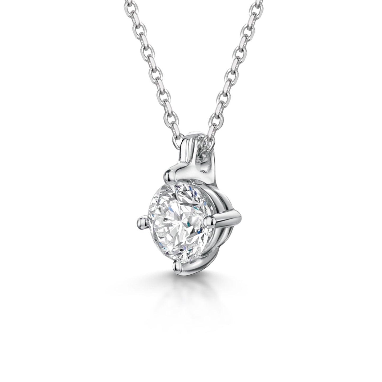 18ct White Gold Diamond Pendant 0.50ct simple Pursuit