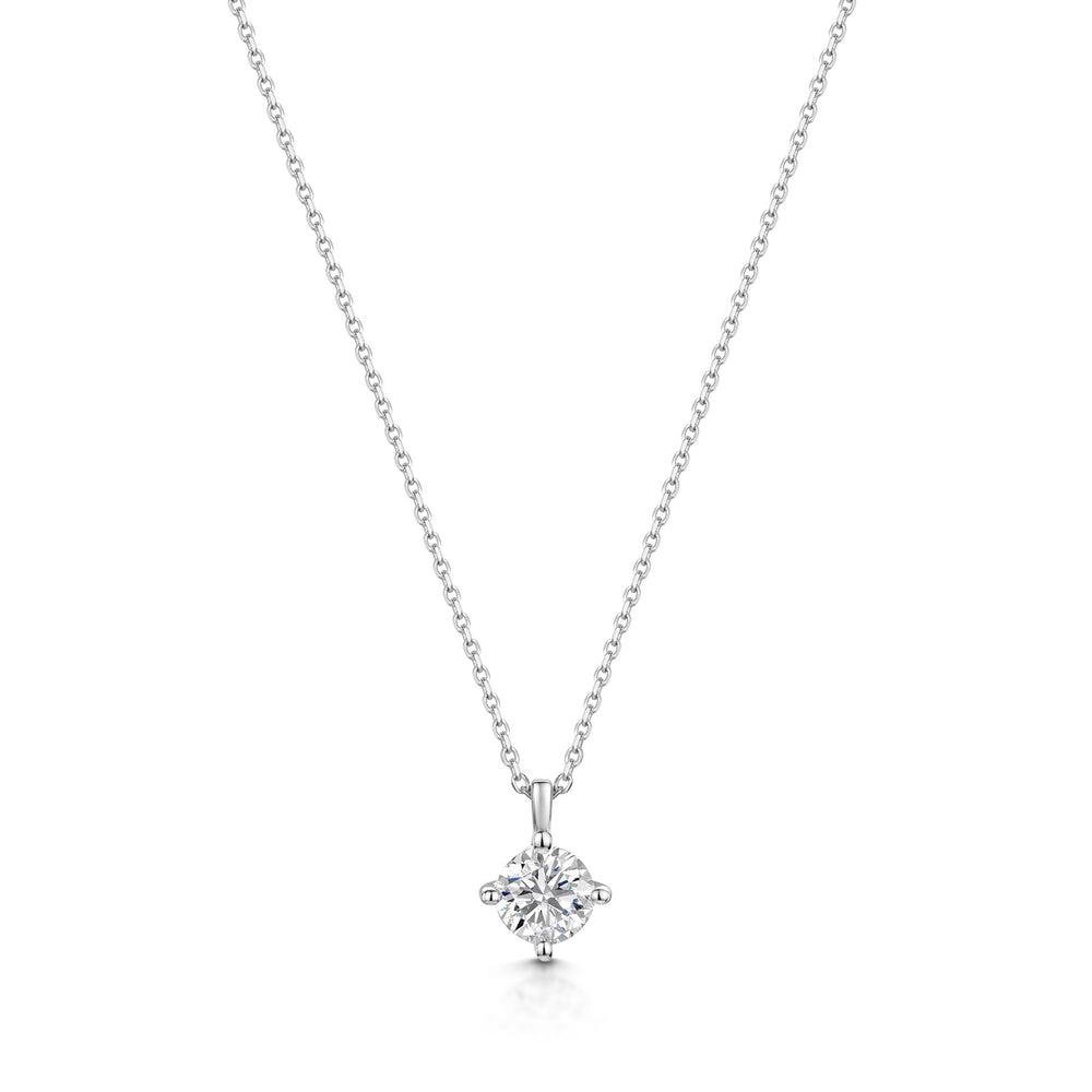 18ct White Gold Diamond Pendant 0.50ct simple Pursuit