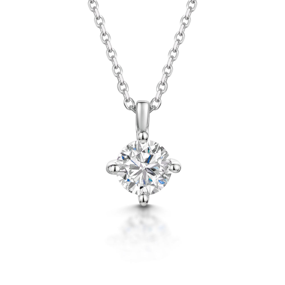 18ct White Gold Diamond Pendant 0.40ct simple Pursuit