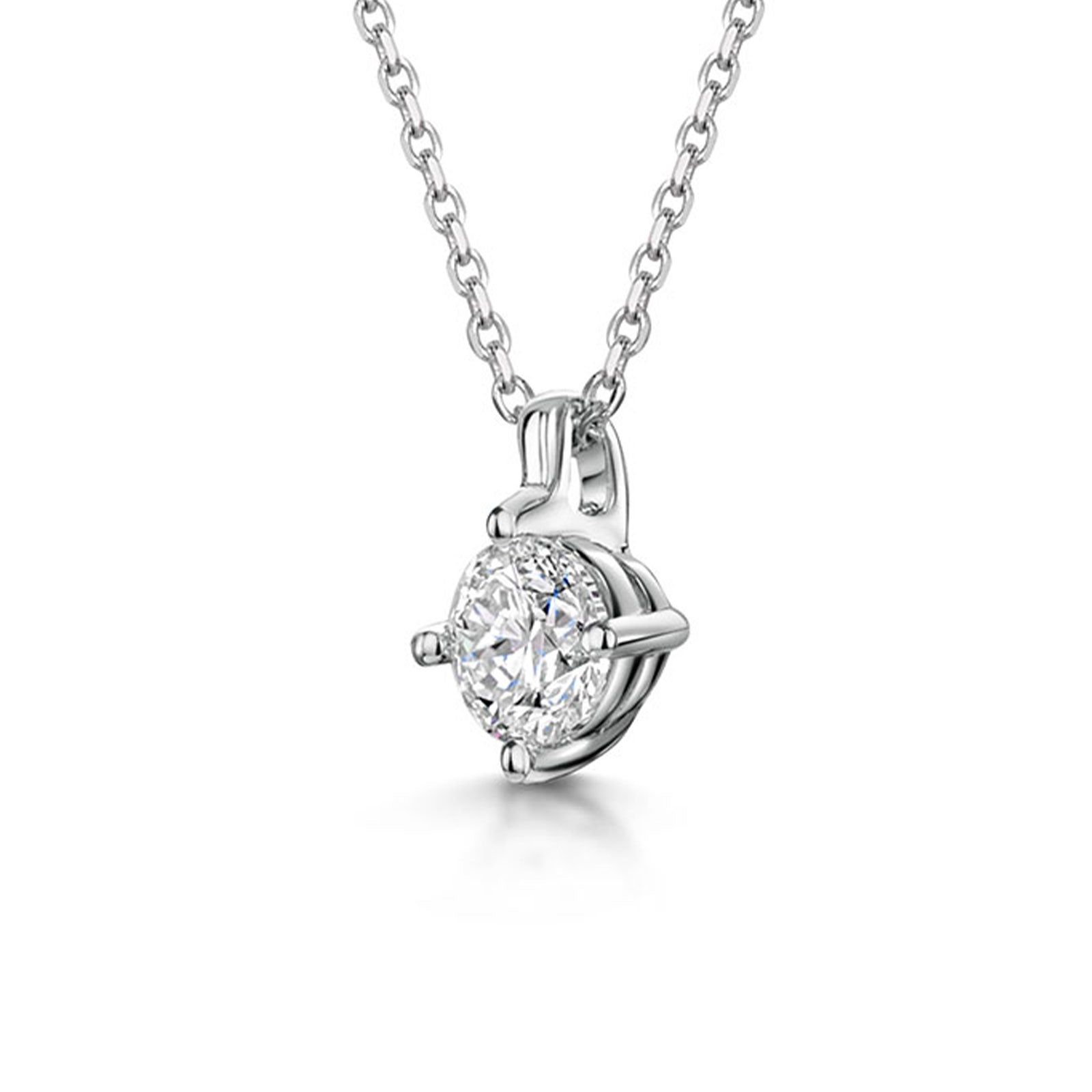 18ct White Gold Diamond Pendant 0.40ct simple Pursuit