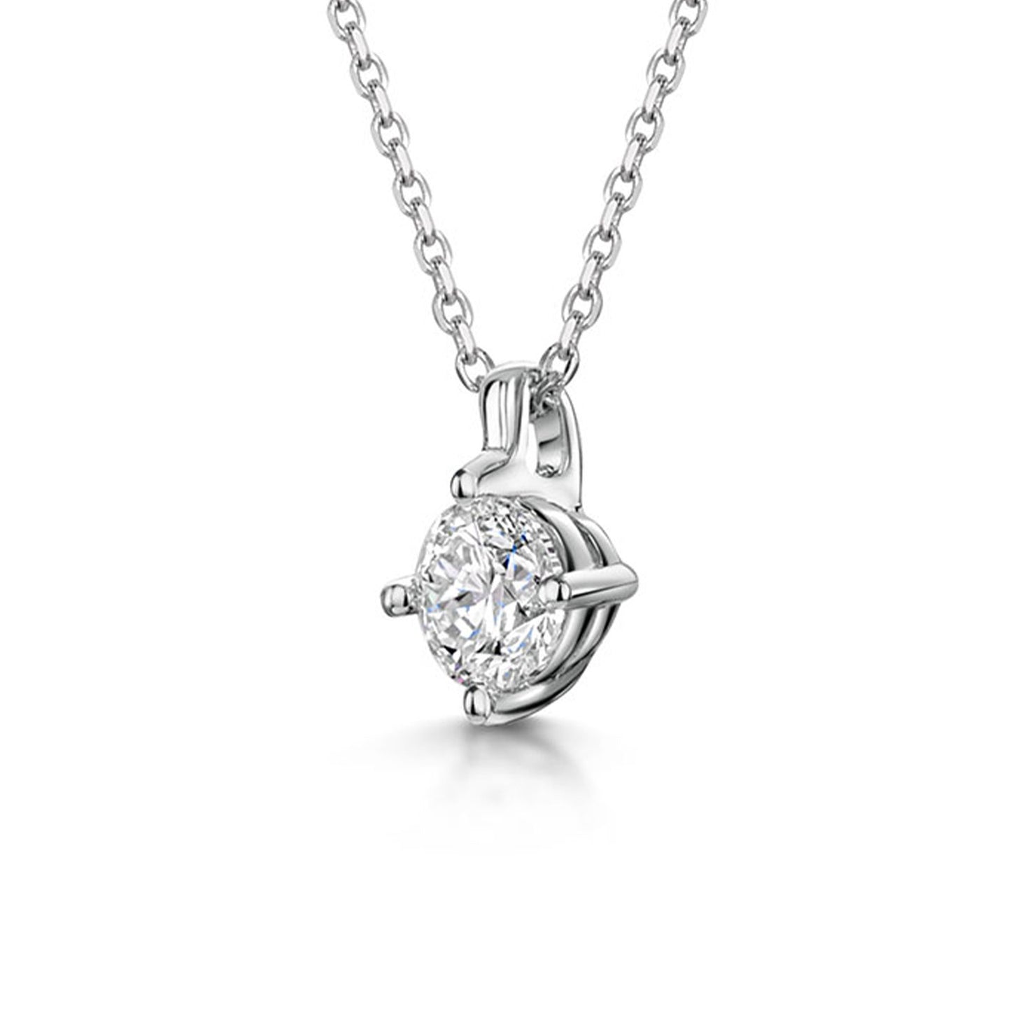 18ct White Gold Diamond Pendant 0.40ct simple Pursuit