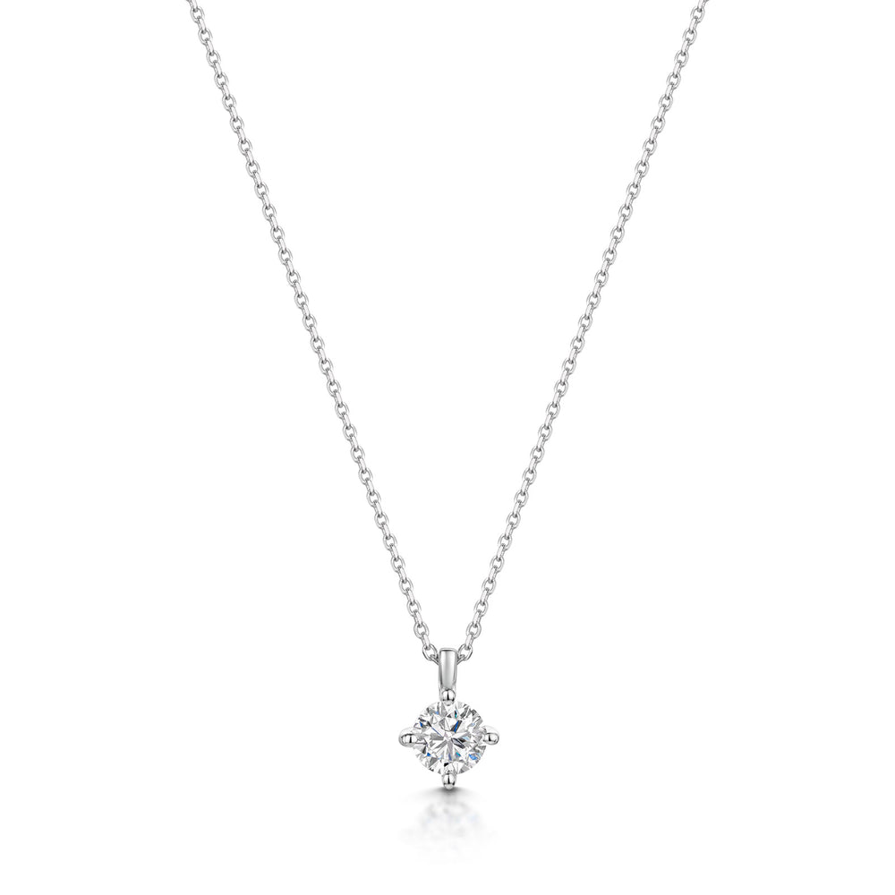 18ct White Gold Diamond Pendant 0.40ct simple Pursuit