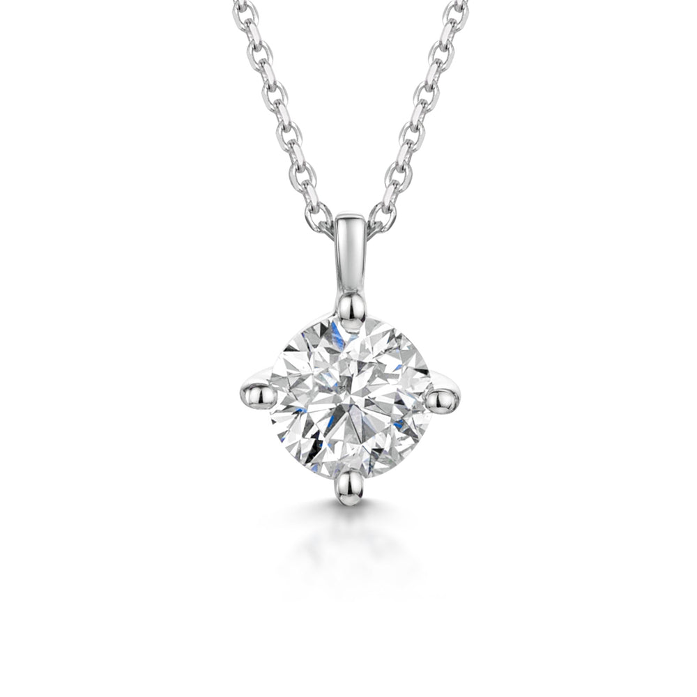 18ct White Gold Diamond Pendant 0.30ct simple Pursuit