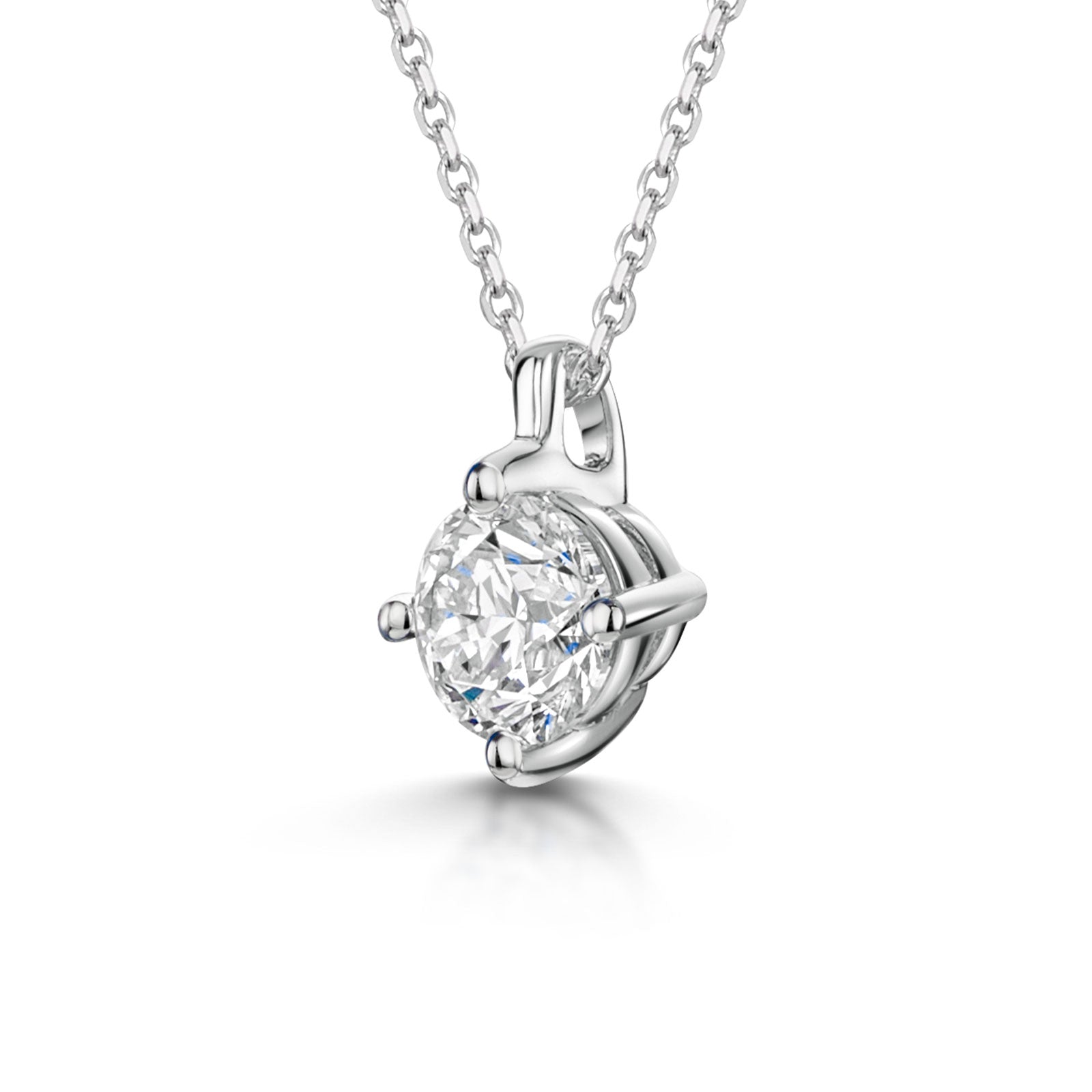 18ct White Gold Diamond Pendant 0.30ct simple Pursuit