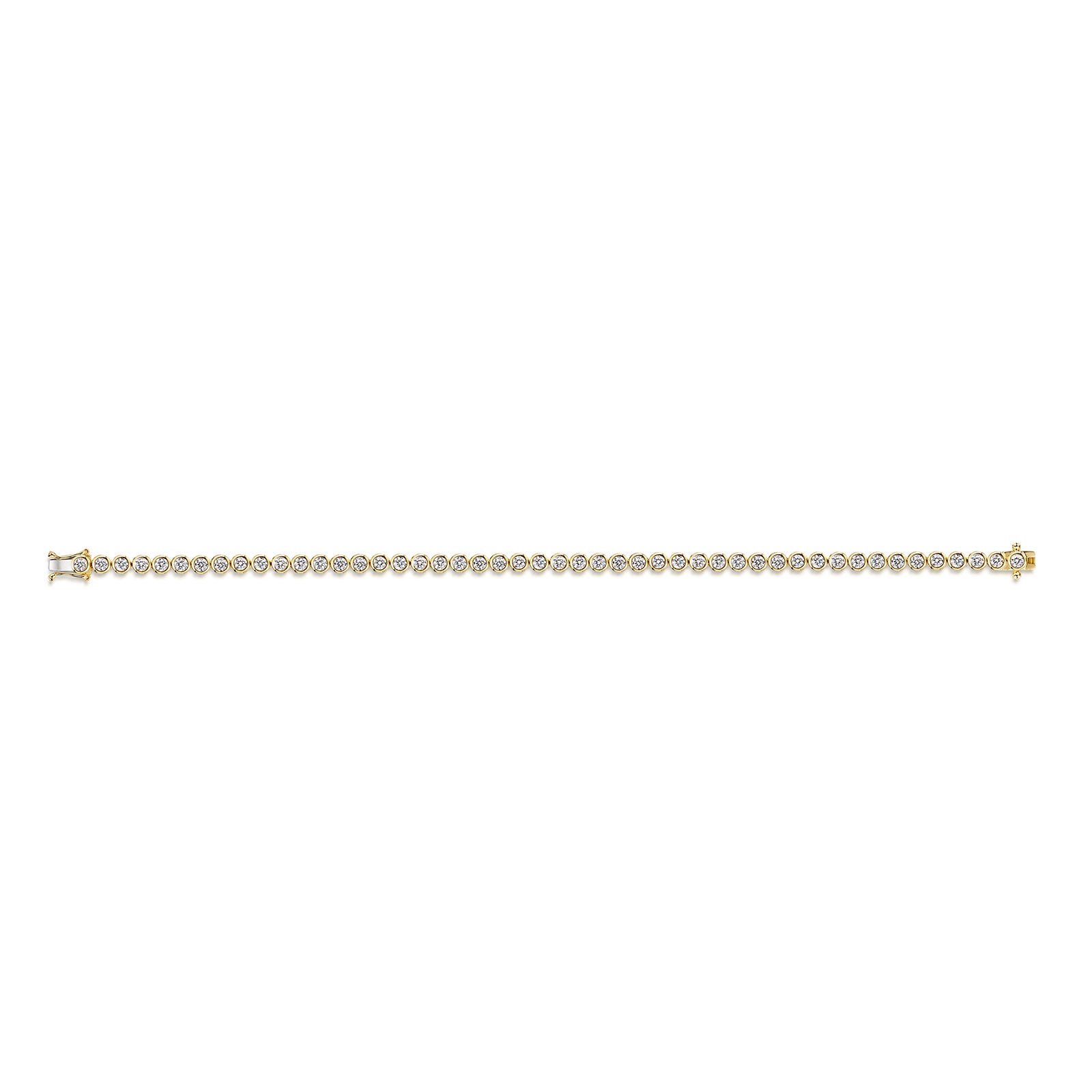 18ct Yellow Gold Diamond Tennis Bracelet simple Pursuit