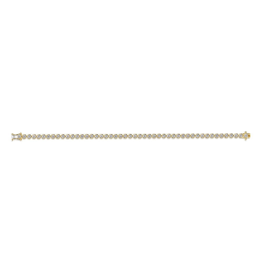 18ct Yellow Gold Diamond Tennis Bracelet simple Pursuit