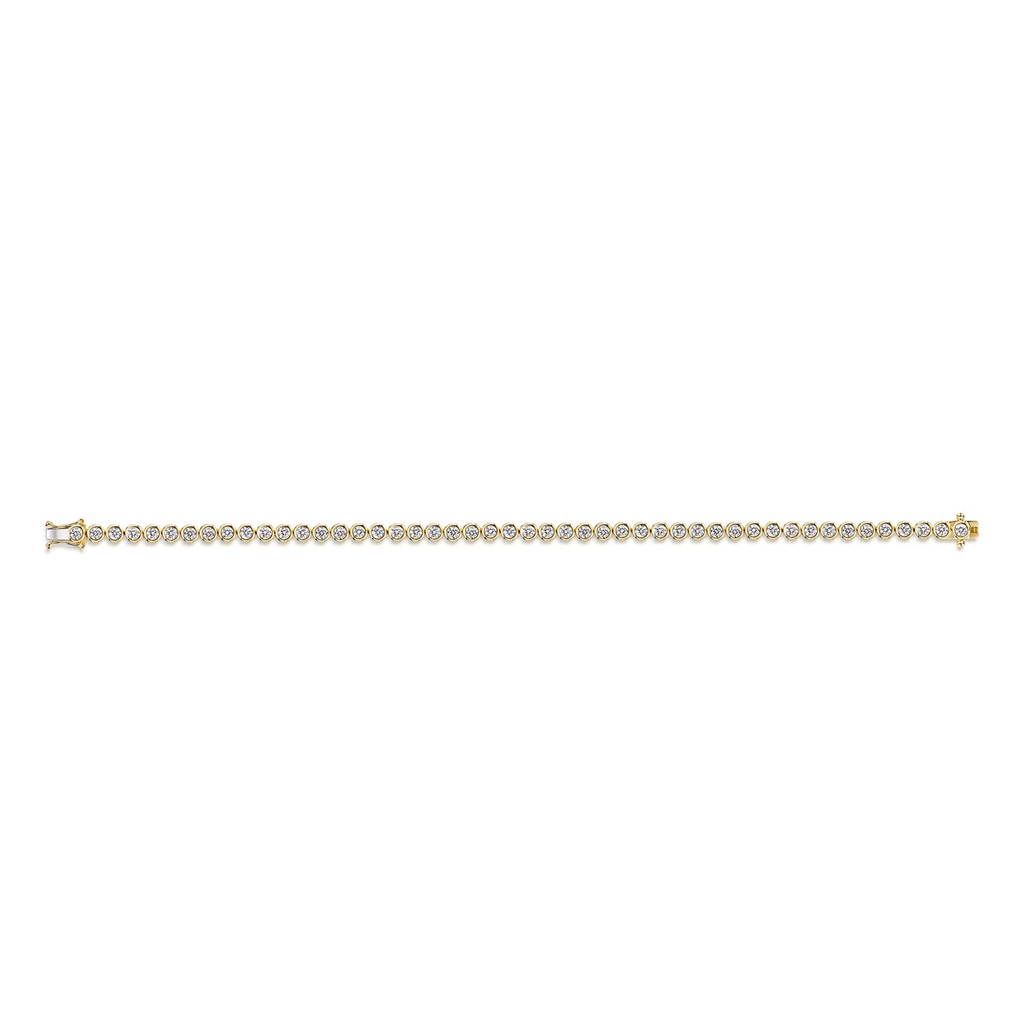 18ct Yellow Gold Diamond Tennis Bracelet simple Pursuit