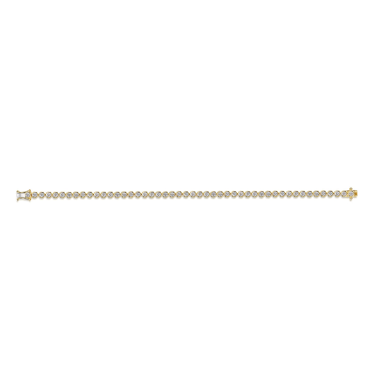 18ct Yellow Gold Diamond Tennis Bracelet simple Pursuit