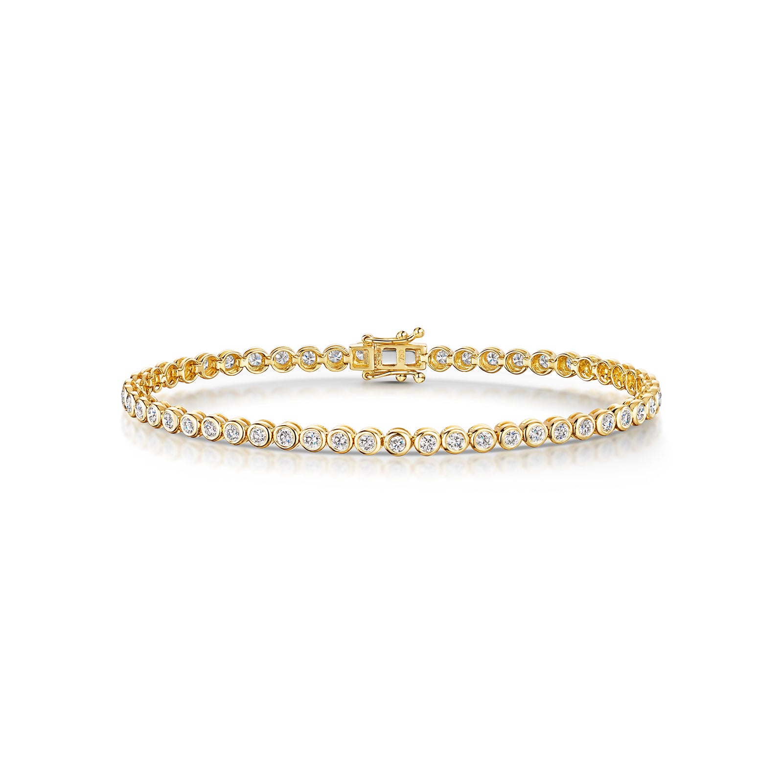 18ct Yellow Gold Diamond Tennis Bracelet simple Pursuit