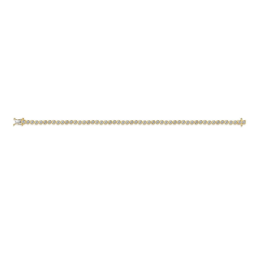18ct Yellow Gold Diamond Tennis Bracelet simple Pursuit