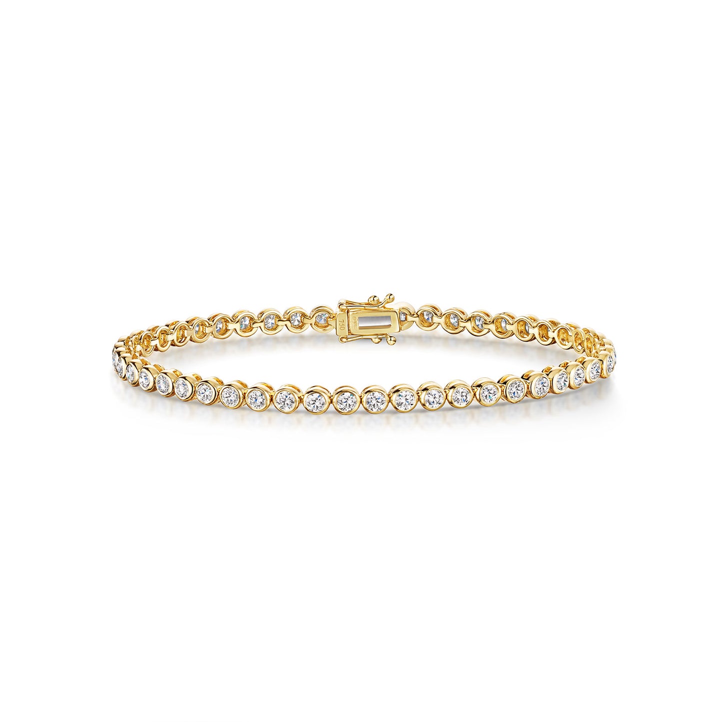18ct Yellow Gold Diamond Tennis Bracelet simple Pursuit