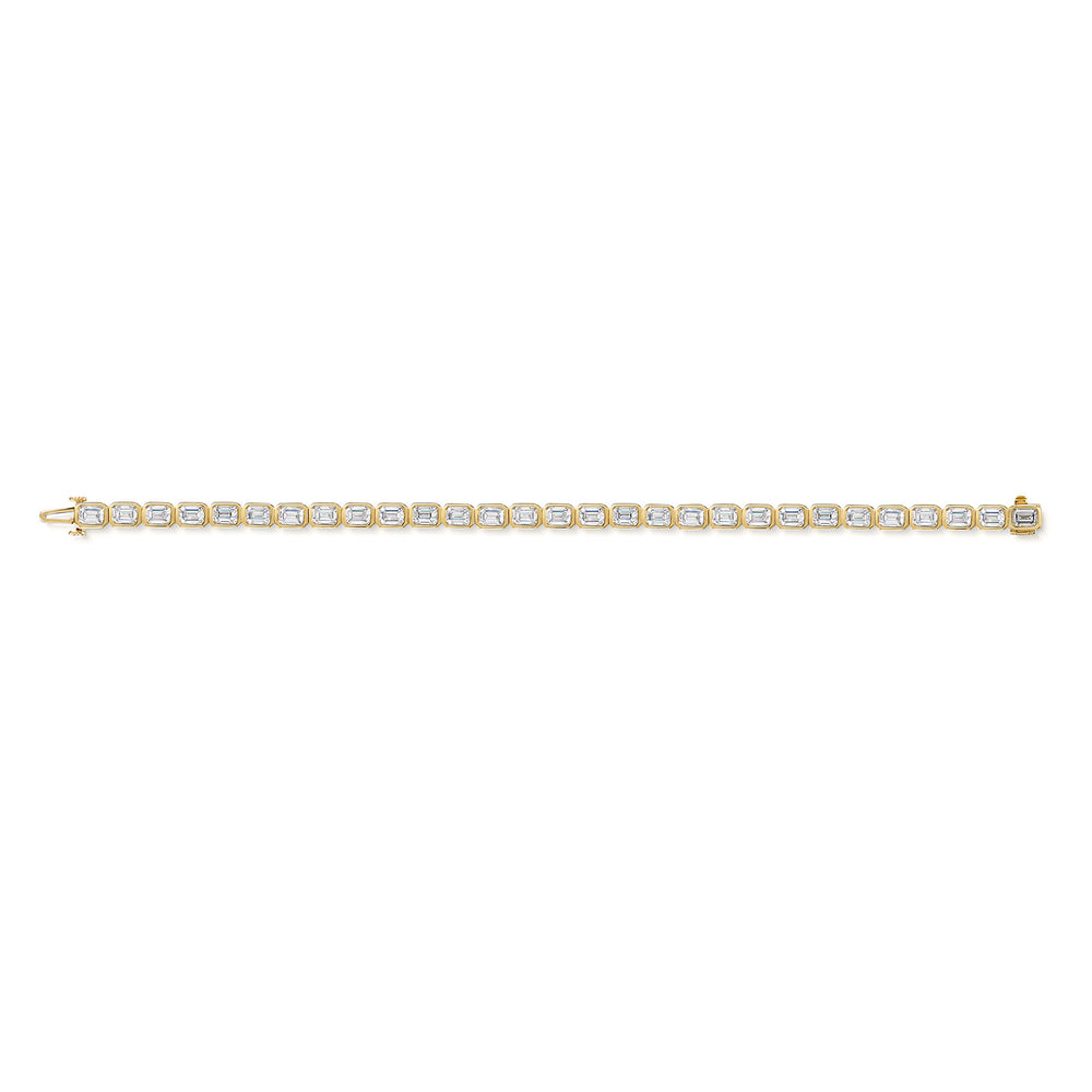 18ct Yellow Gold Diamond Tennis Bracelet simple Pursuit