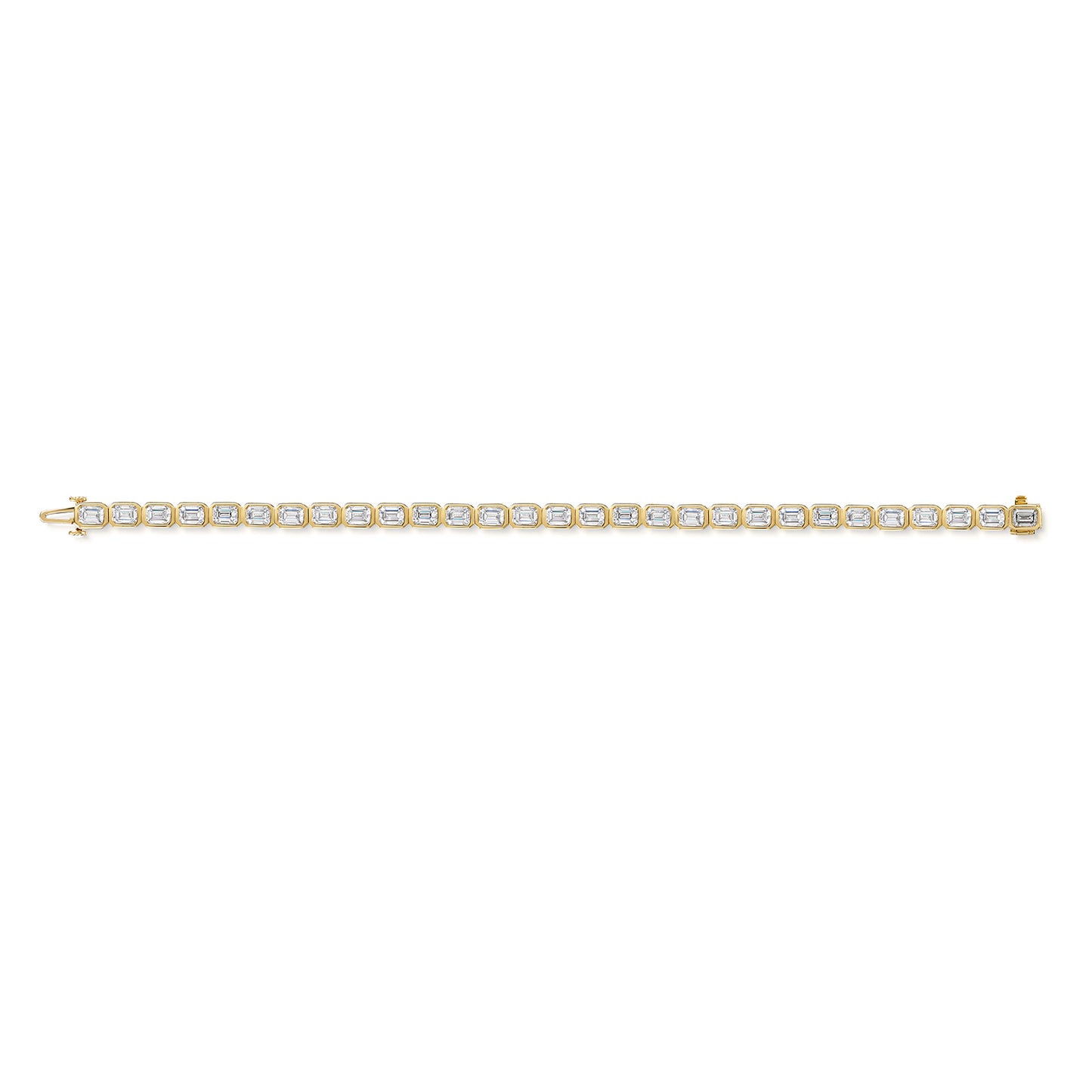 18ct Yellow Gold Diamond Tennis Bracelet simple Pursuit