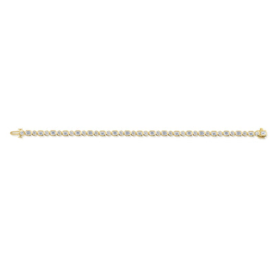 18ct Yellow Gold Diamond Tennis Bracelet simple Pursuit