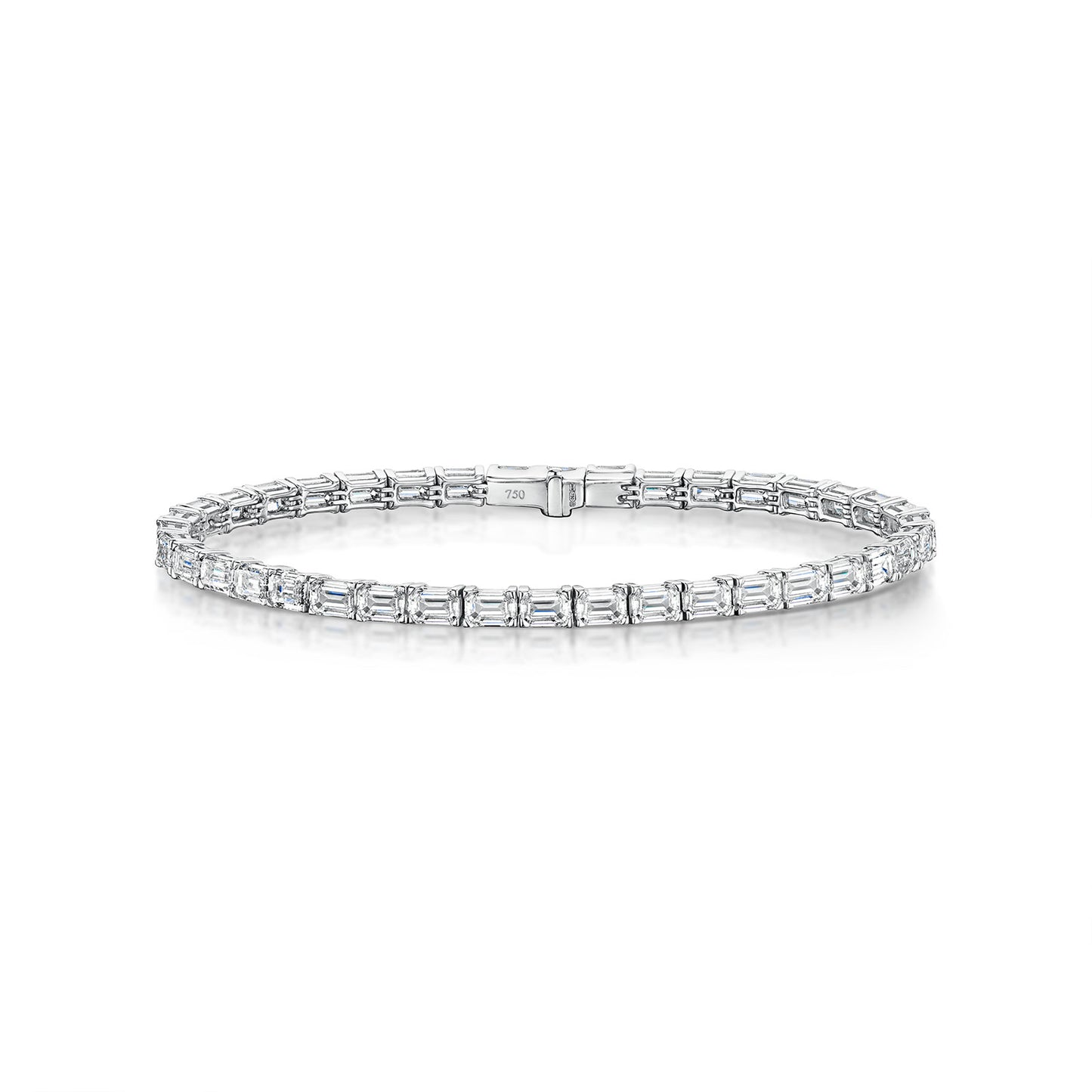 18ct White Gold Diamond Tennis Bracelet simple Pursuit