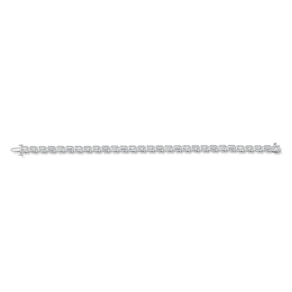 18ct White Gold Diamond Tennis Bracelet simple Pursuit