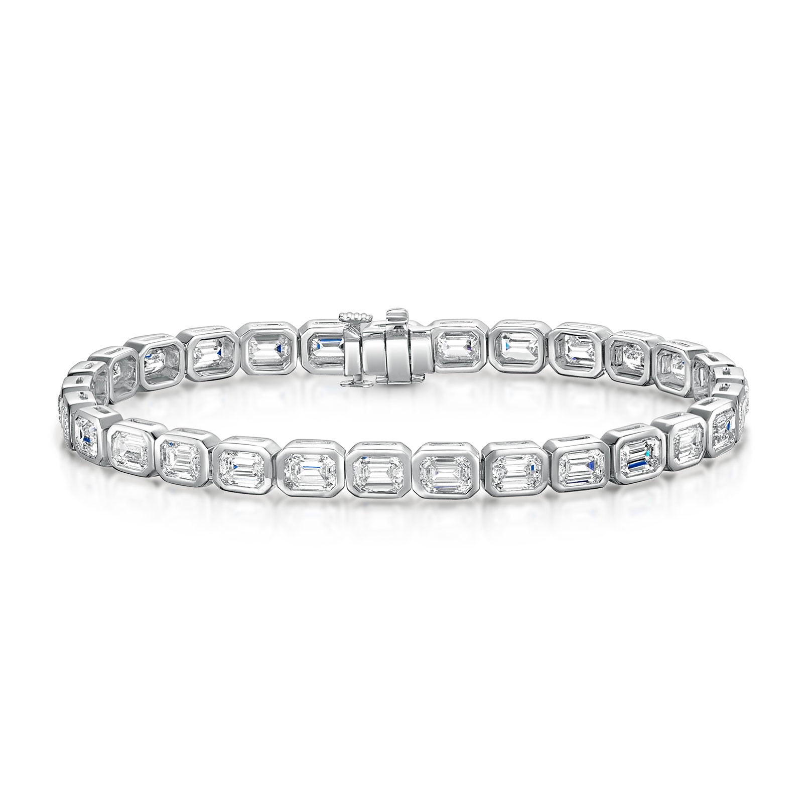 18ct White Gold Diamond Tennis Bracelet simple Pursuit